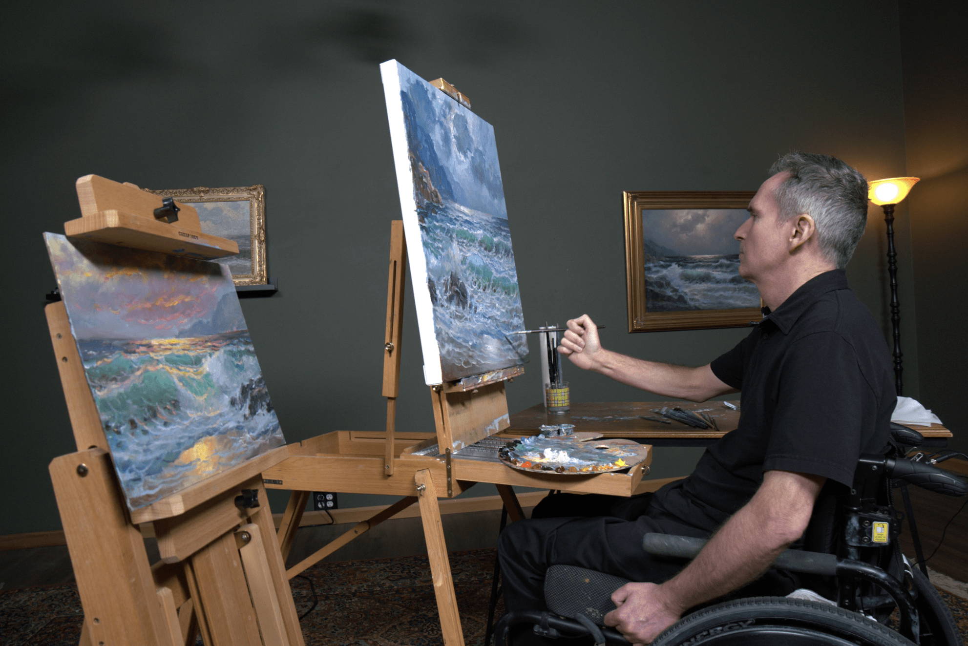 Alex Dzigurski: How to Paint Crashing Waves - PaintTube.tv